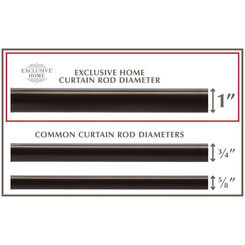 ATI Home Rope Knot 1" Adjustable Curtain Rod and Finial Set On Sale